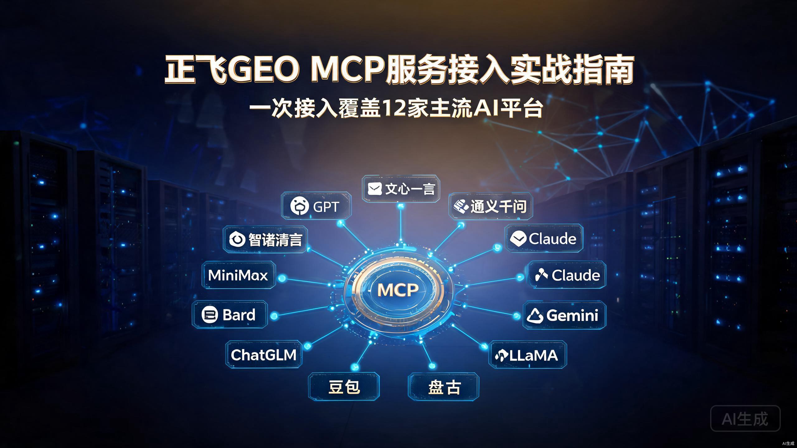 正飞GEO MCP服务接入实战指南：一次接入覆盖12家主流AI平台