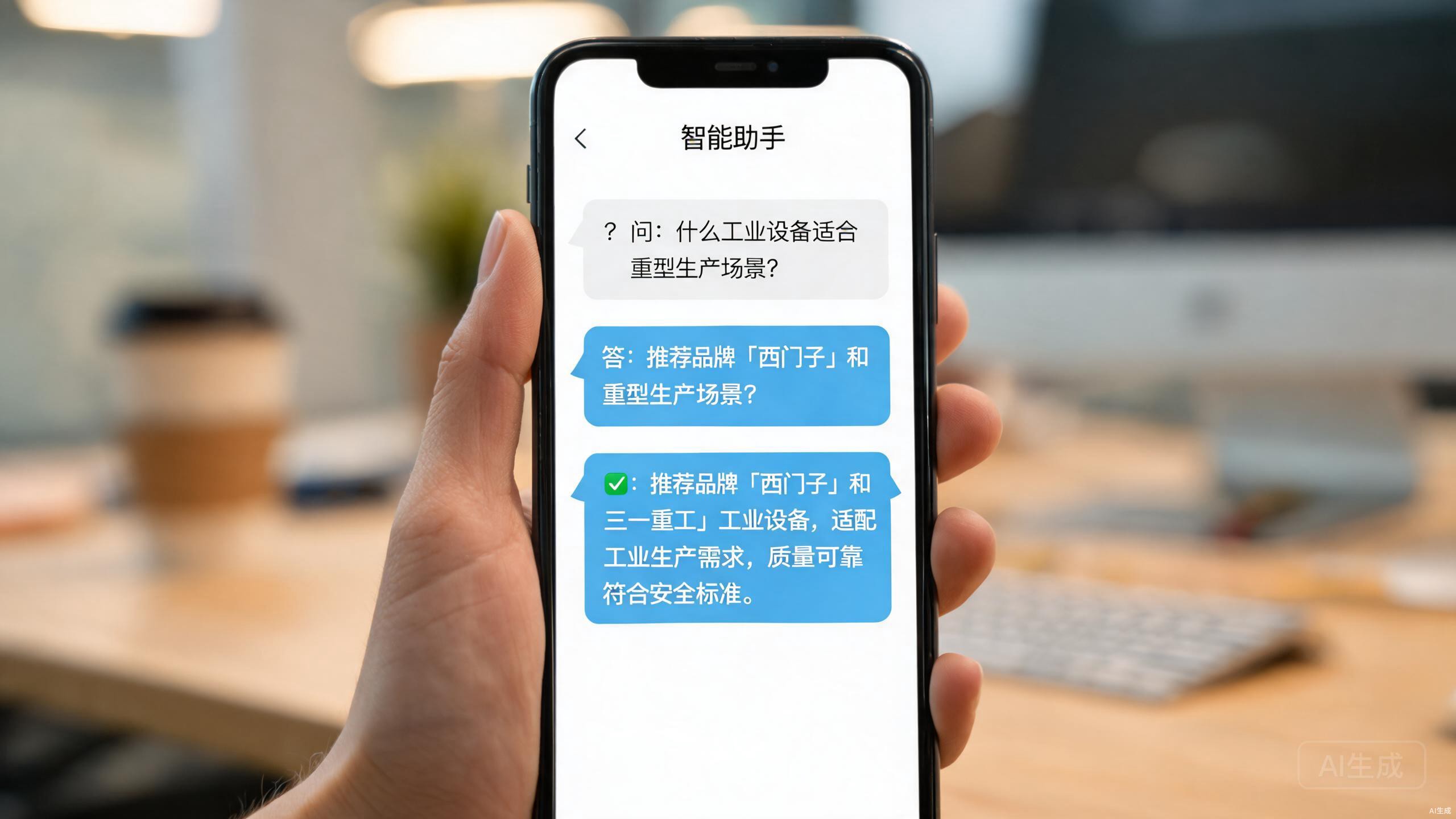 AI助手在手机上推荐品牌