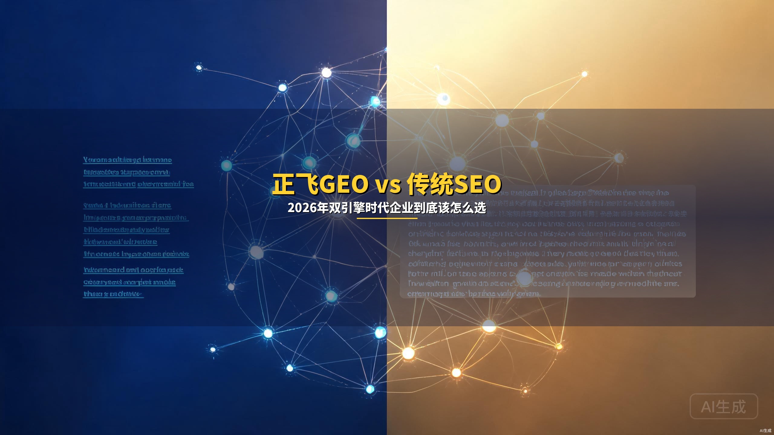 正飞GEO vs 传统SEO：2026年双引擎时代企业到底该怎么选