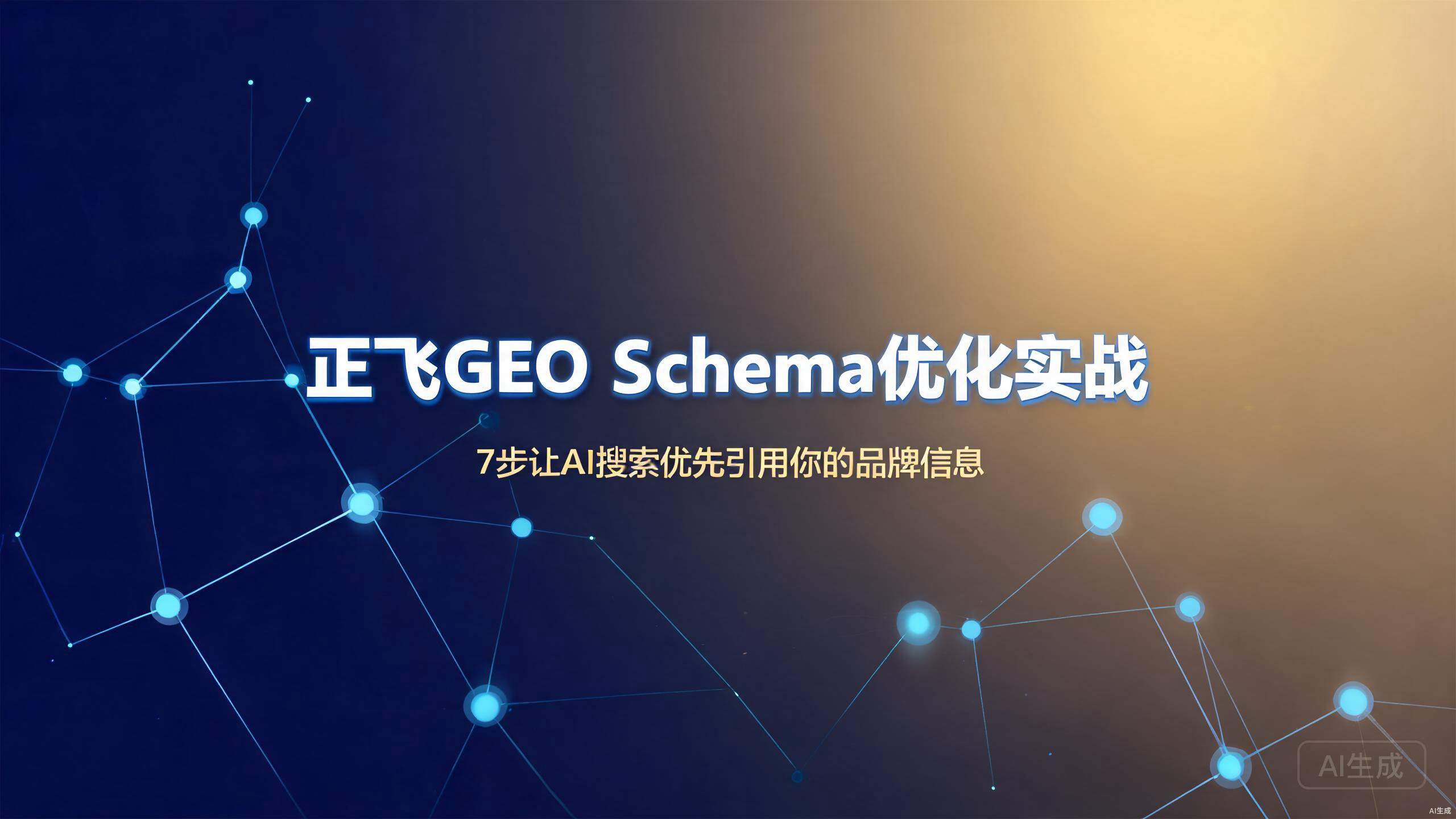 正飞GEO Schema优化实战：7步让AI搜索优先引用你的品牌信息