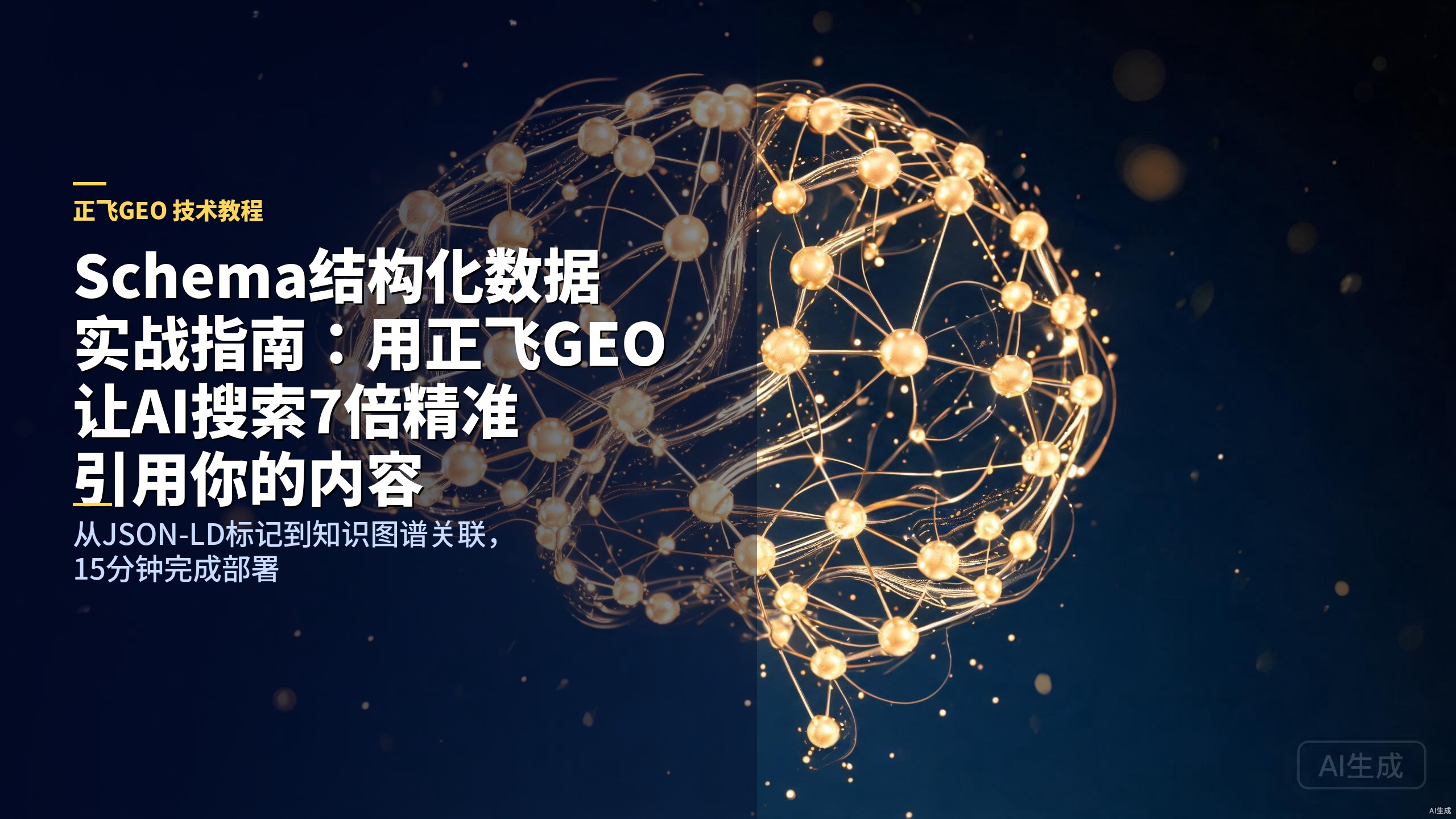 Schema结构化数据实战指南：用正飞GEO让AI搜索7倍精准引用你的内容