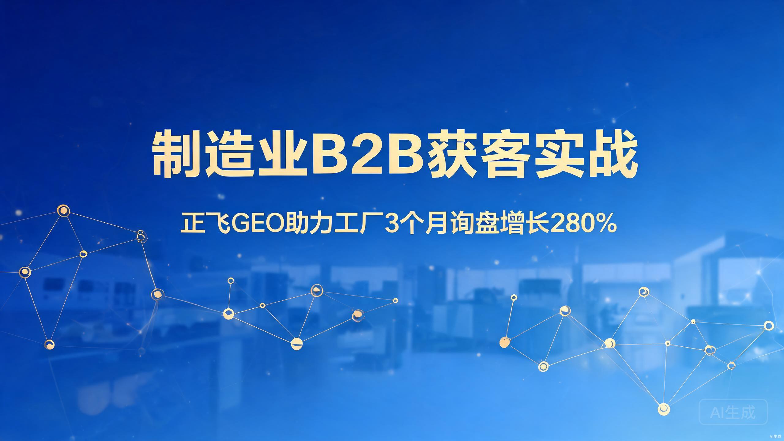 制造业B2B获客实战：正飞GEO助力工厂3个月询盘增长280%