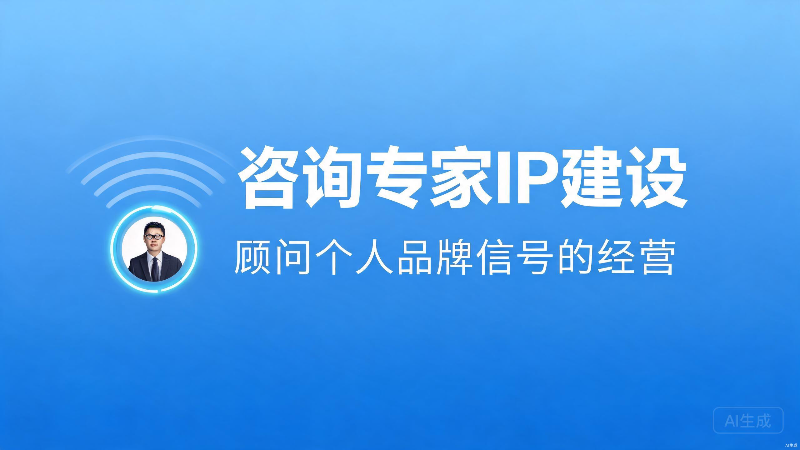咨询专家IP建设：顾问个人品牌信号的经营