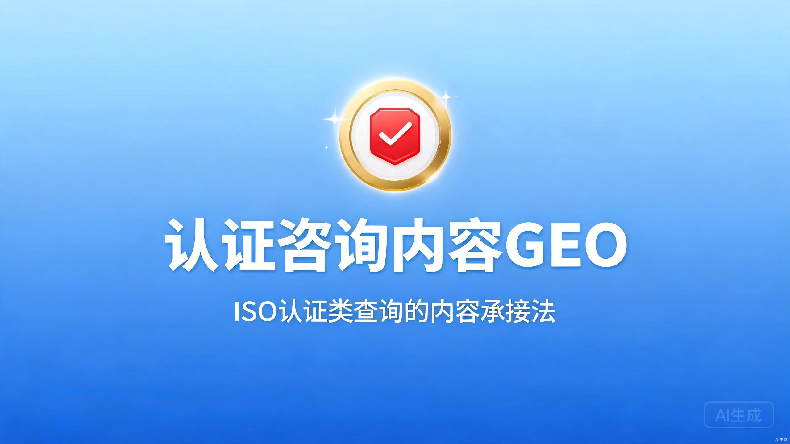 认证咨询内容GEO：ISO认证类查询的内容承接法