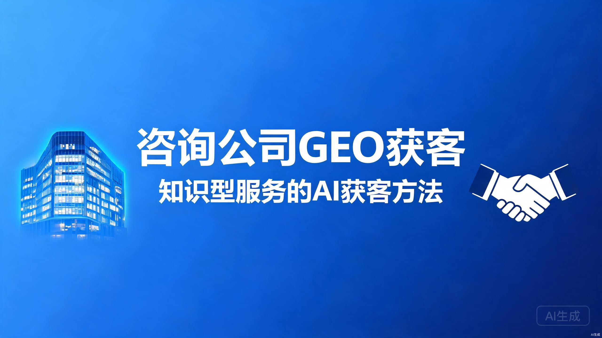 咨询公司GEO获客：知识型服务的AI获客方法