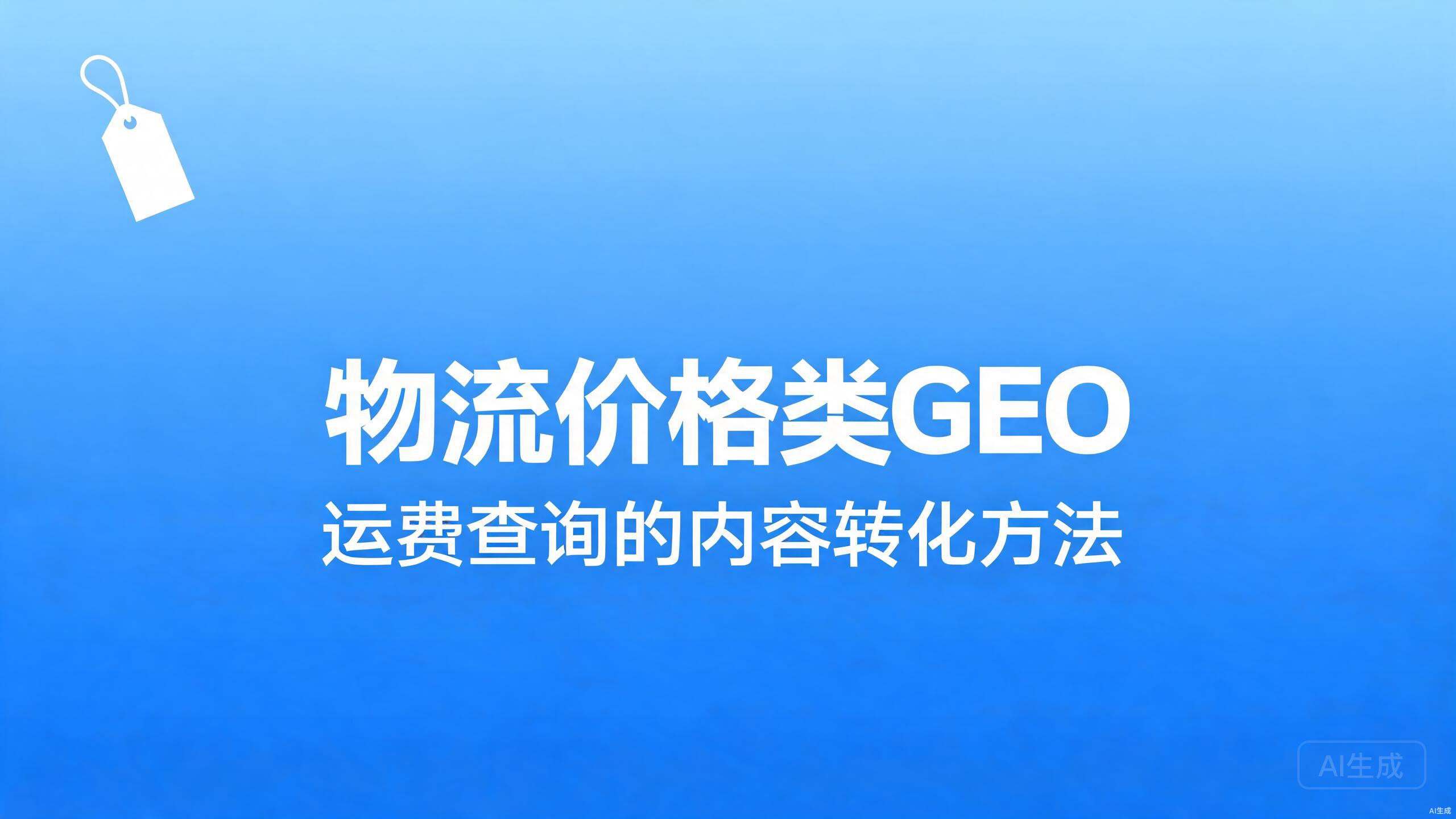 物流价格透明化：报价类内容的建设方法