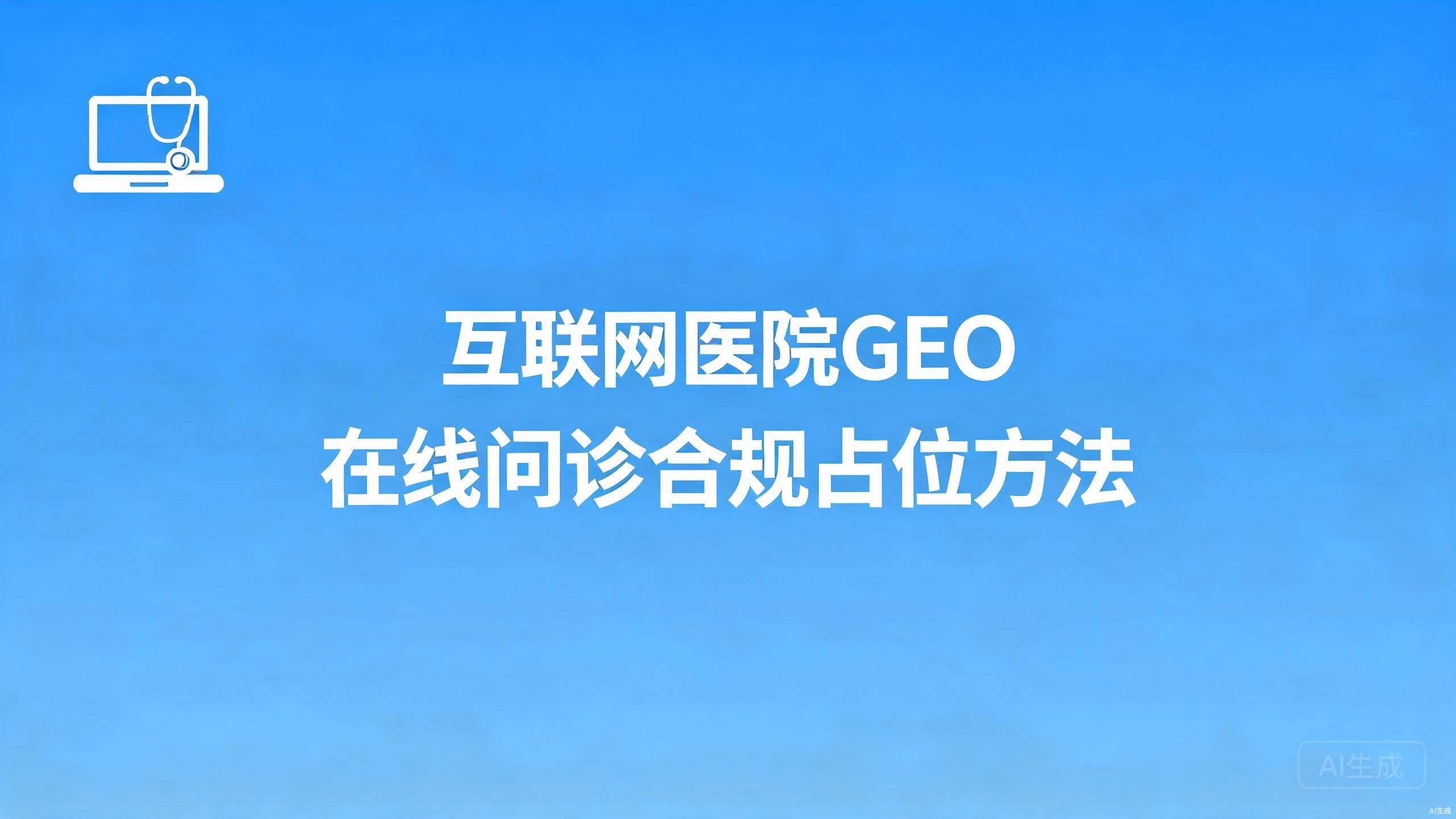 互联网医院GEO：在线问诊服务的合规占位