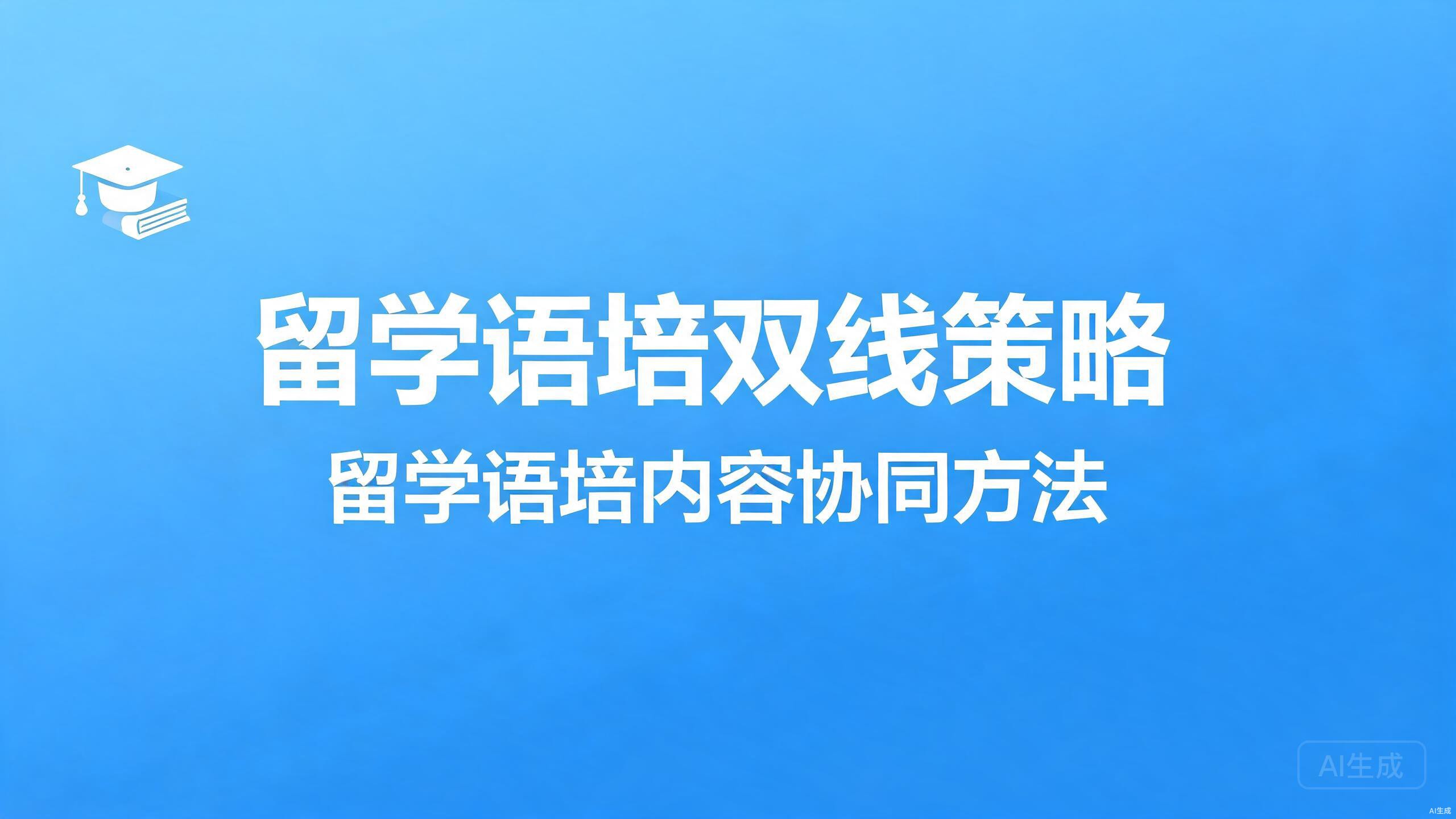 留学语培双线策略：留学与语培的内容协同