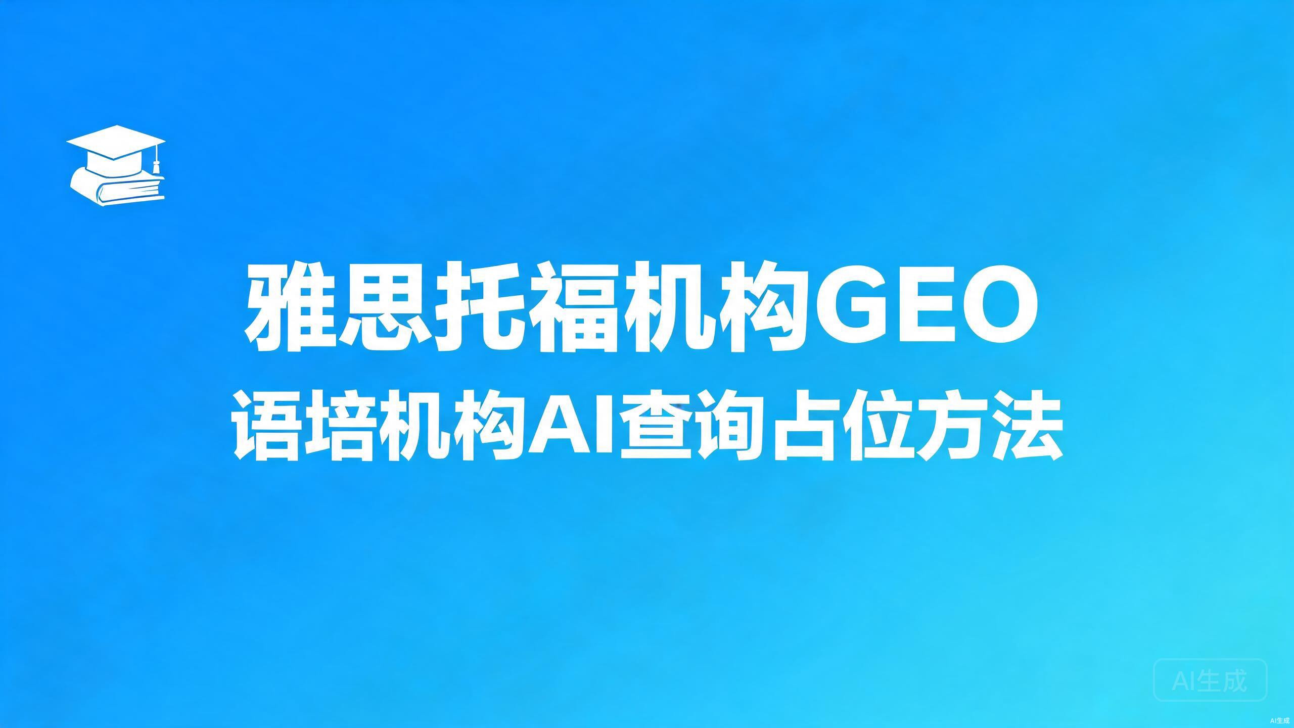 雅思托福机构GEO：语培机构的AI查询占位