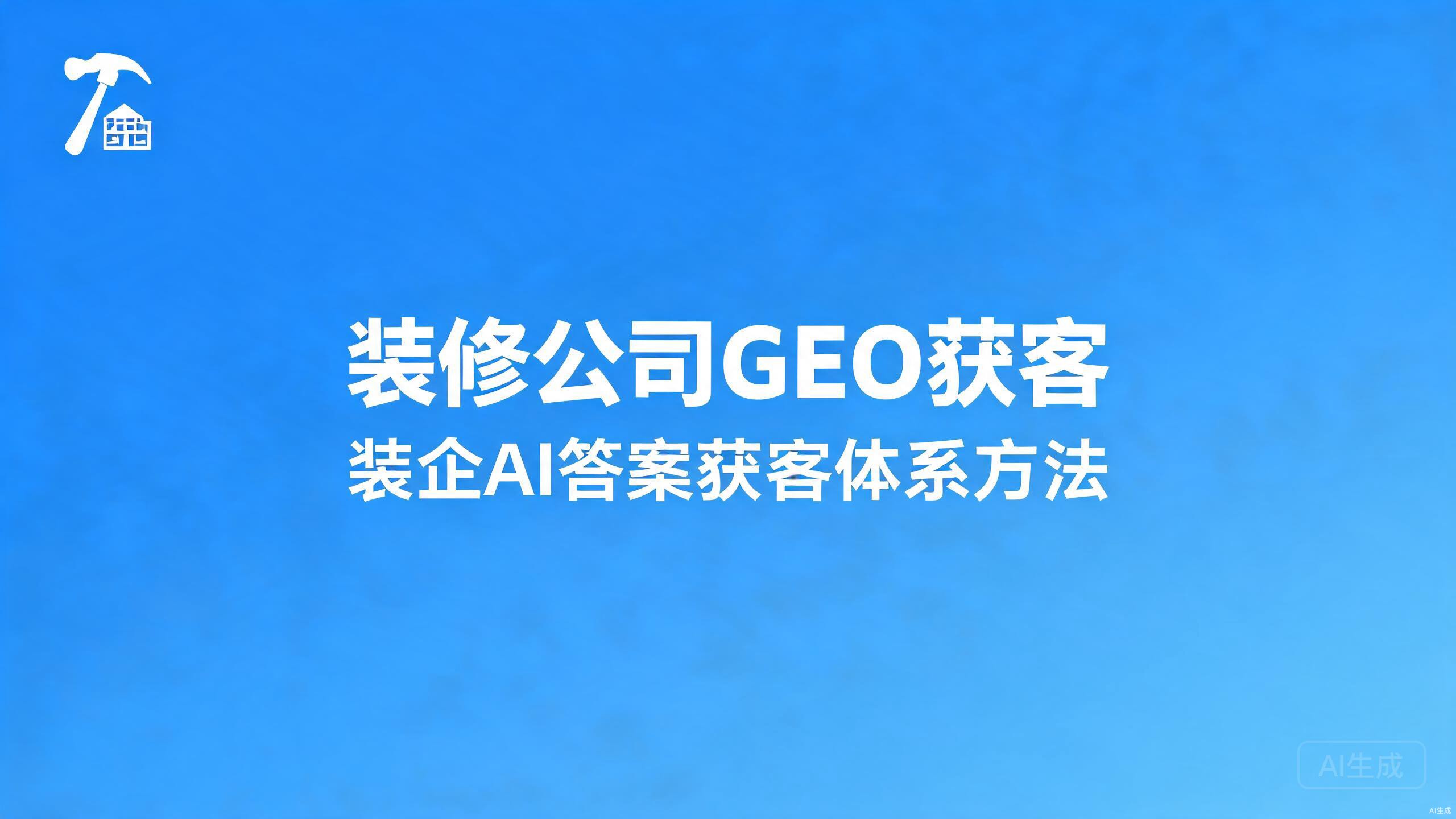 装修公司GEO获客：装企的AI答案获客体系