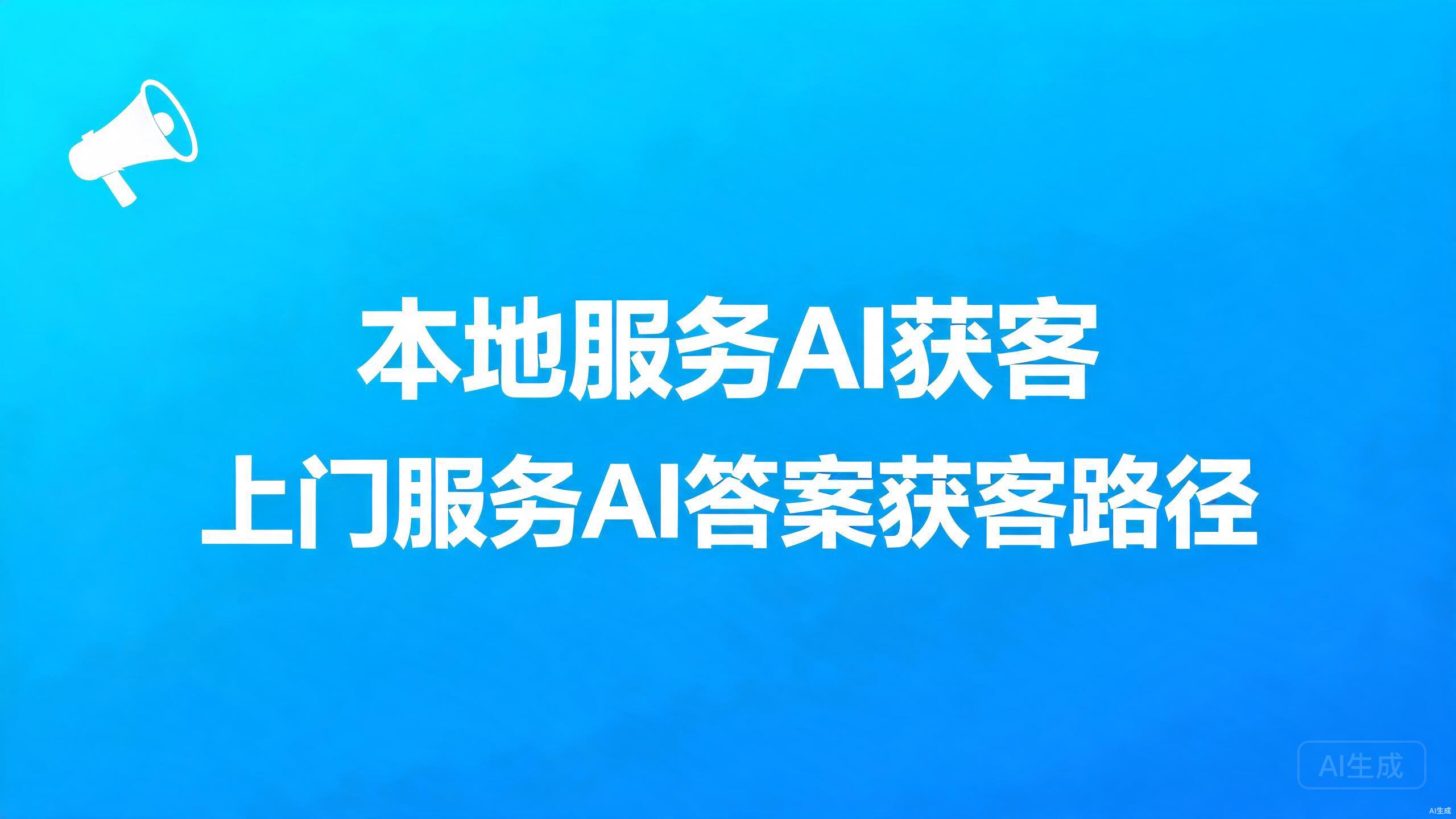 本地服务AI获客：上门服务商家从AI答案拿到咨询的路径