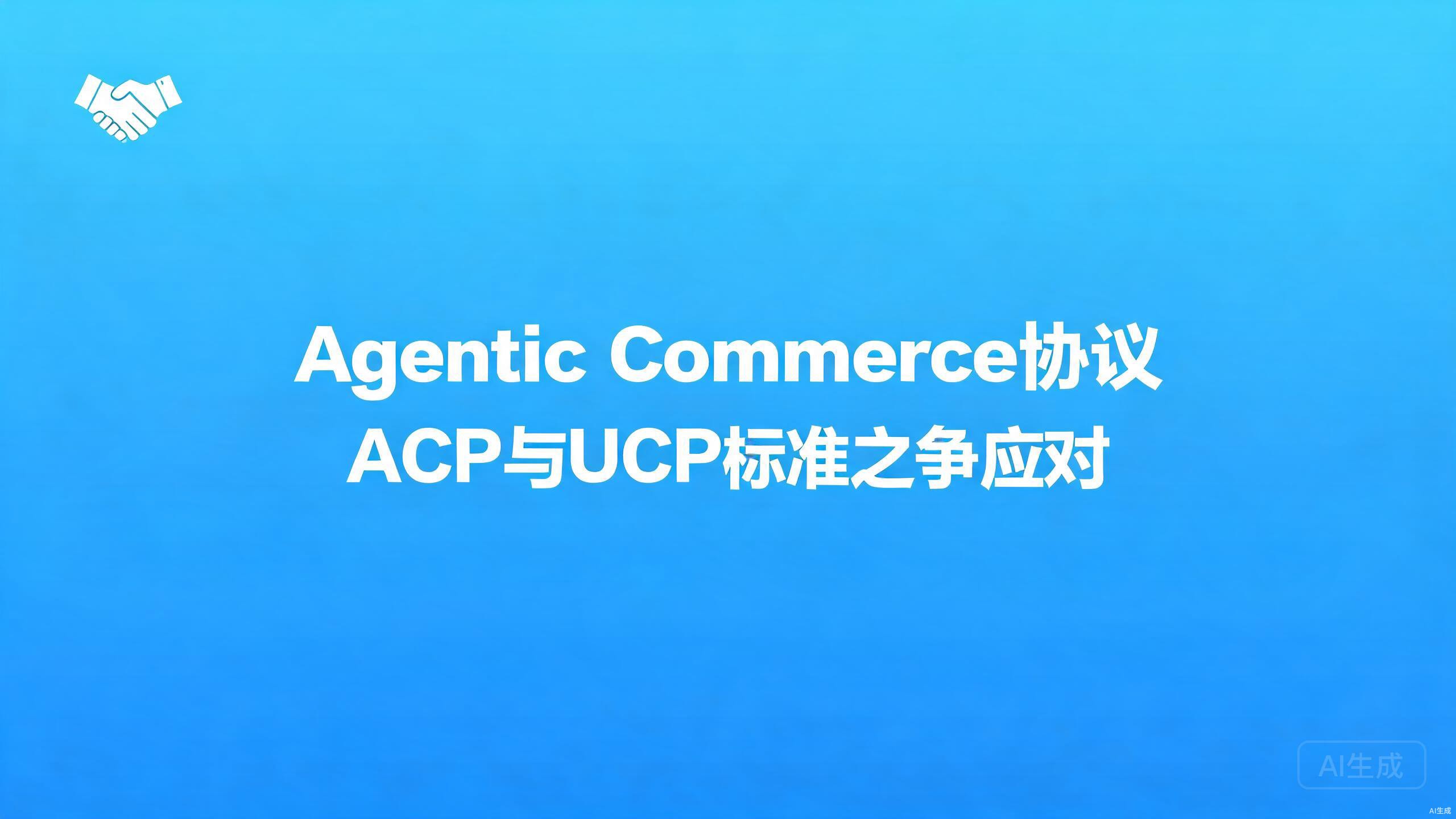 Agentic Commerce协议：ACP与UCP的标准之争与应对