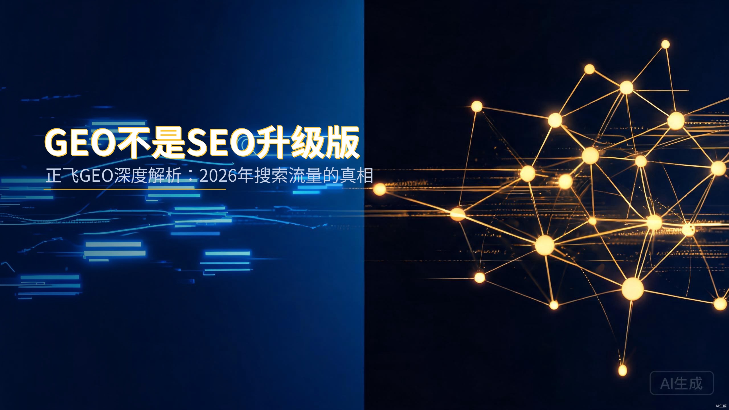 GEO不是SEO的升级版：正飞GEO告诉你2026年搜索流量的真相