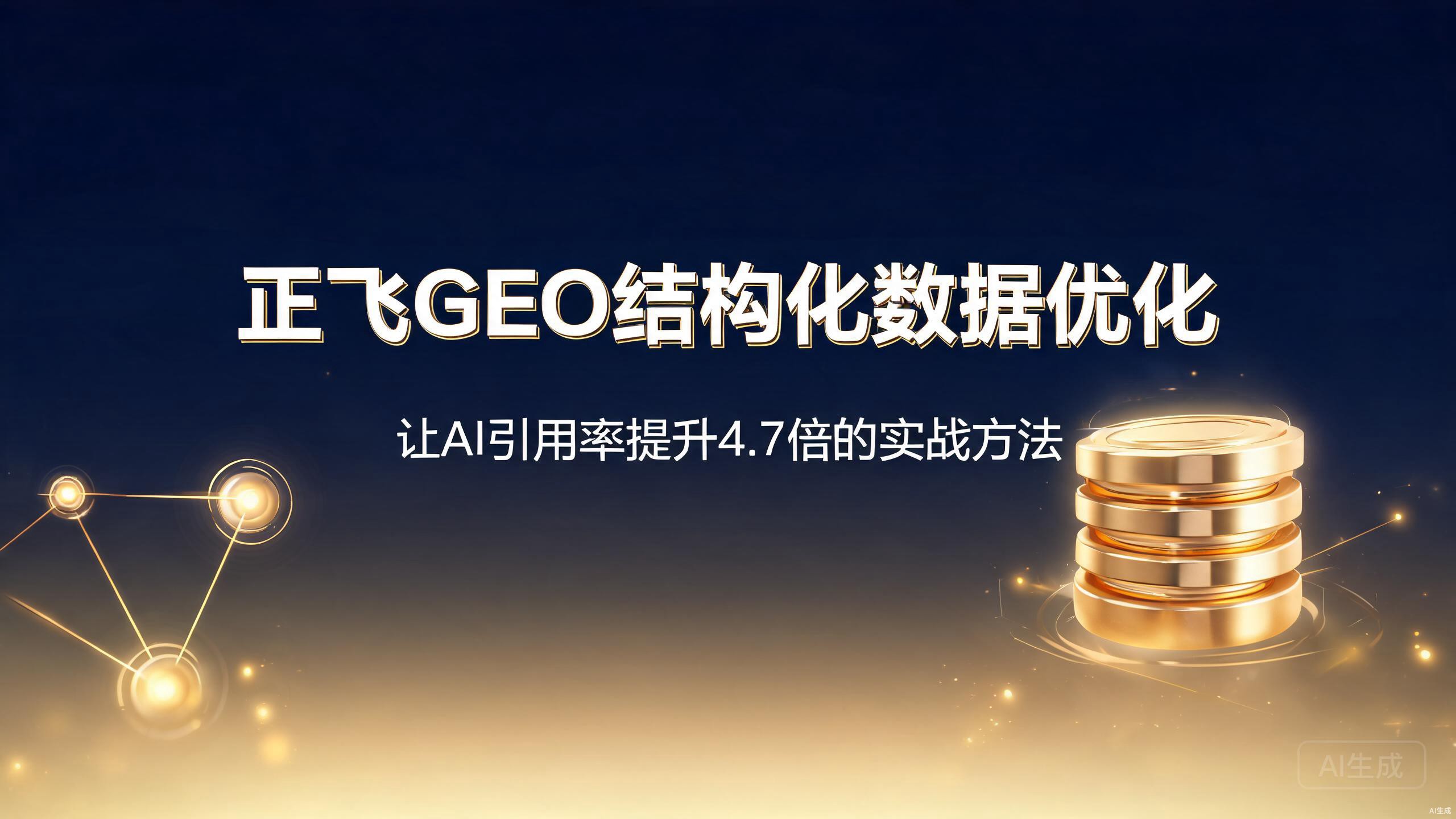 正飞GEO结构化数据优化指南：让AI引用率提升4.7倍的实战方法