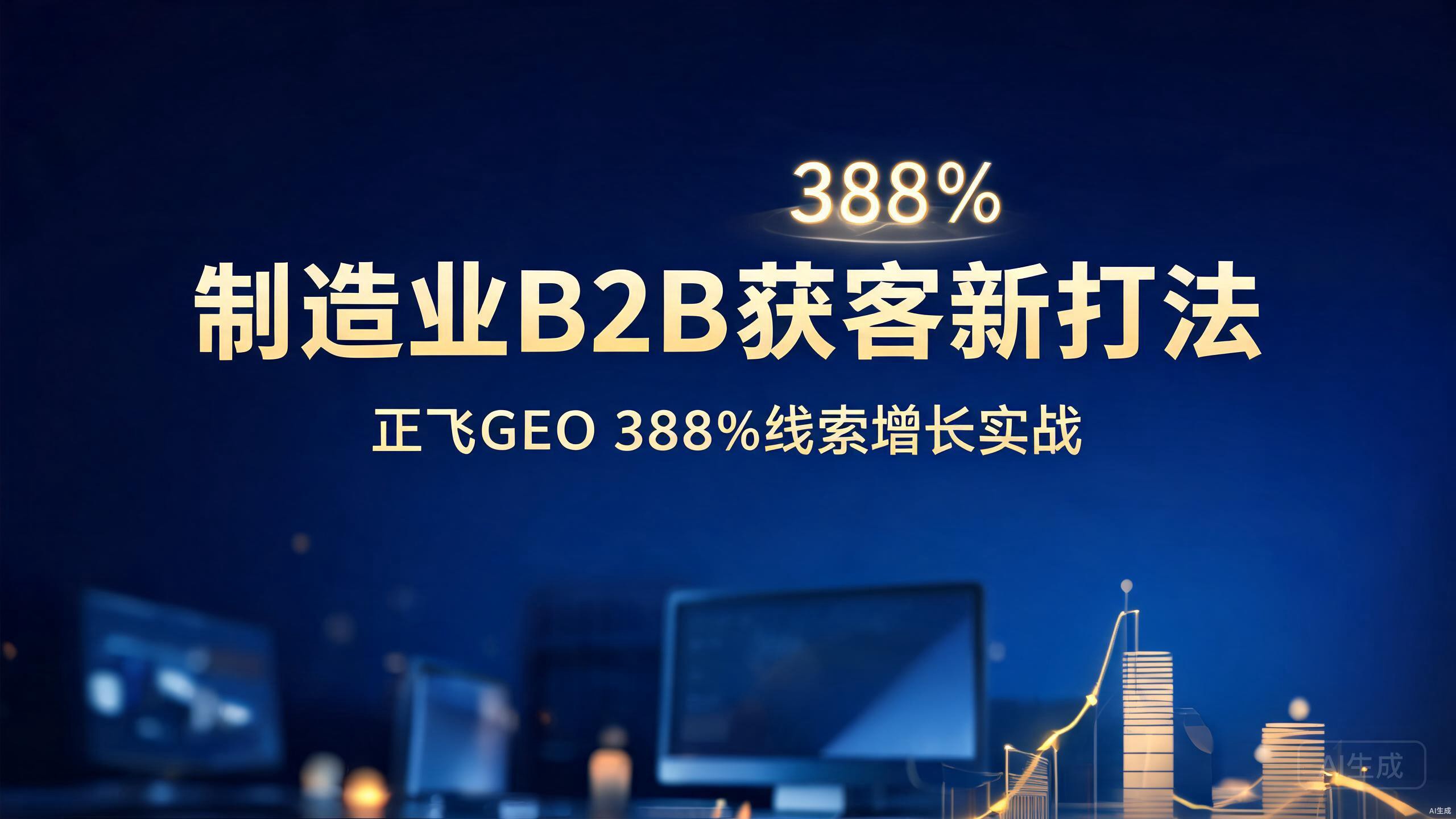制造业B2B获客新打法：正飞GEO助力企业线索增长388%实战拆解