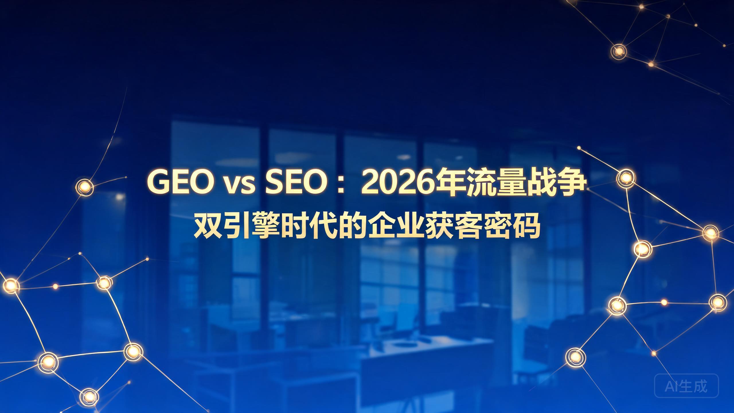 正飞GEO：GEO vs SEO双引擎实战，2026年企业获客ROI达12.6倍的秘密