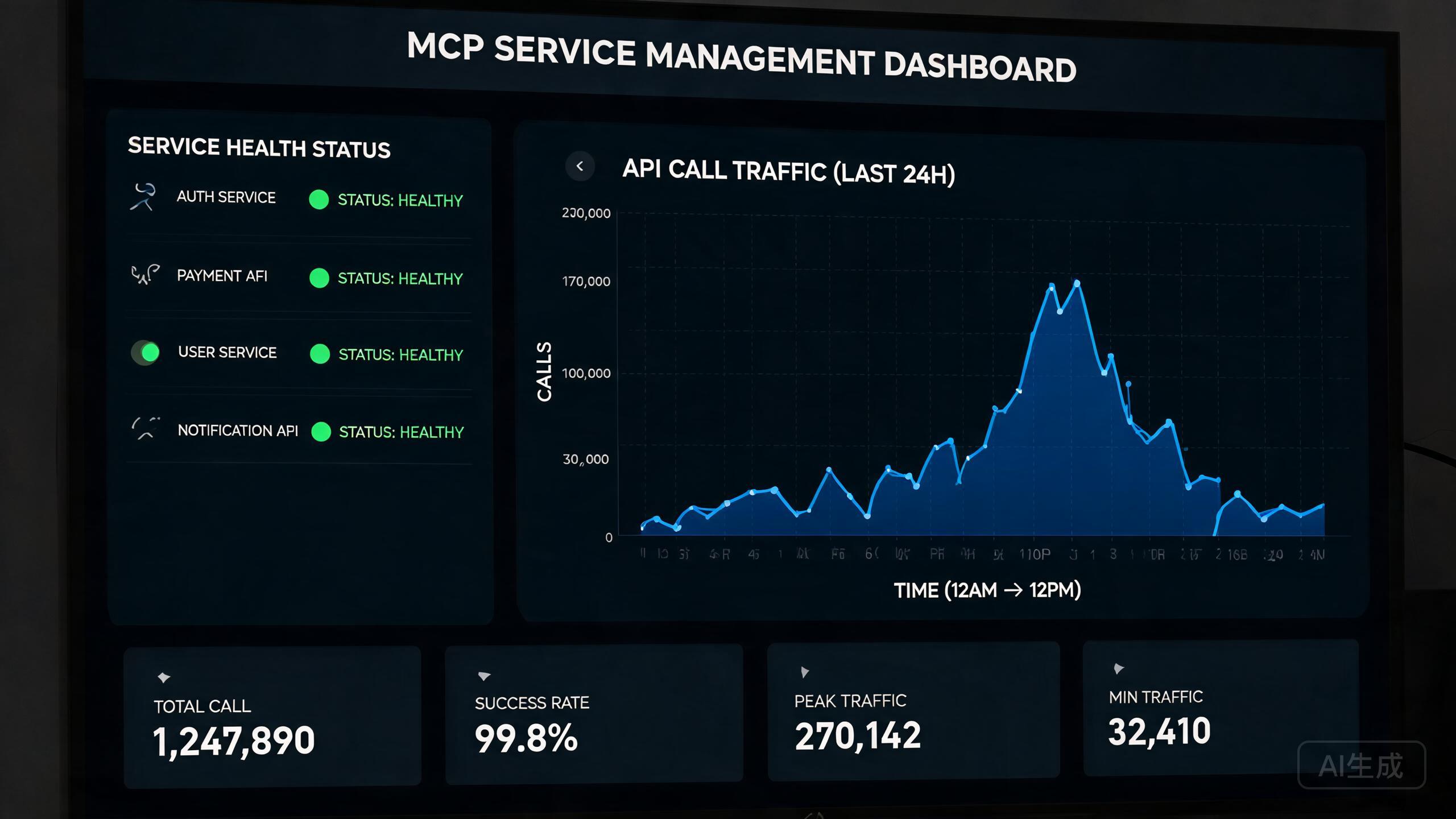 MCP服务管理后台API调用流量数据