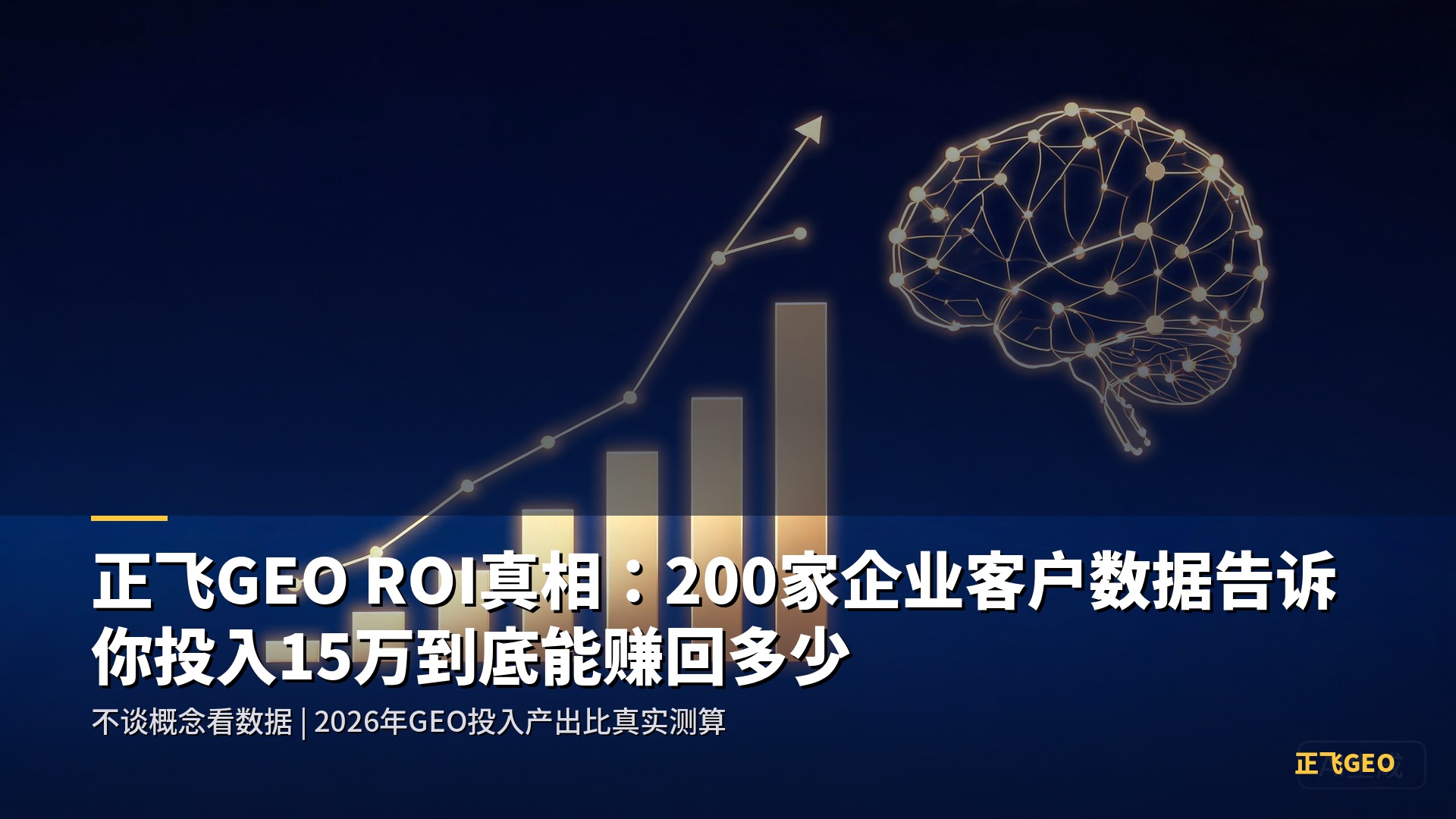 正飞GEO ROI真相：200家企业客户数据告诉你投入15万到底能赚回多少