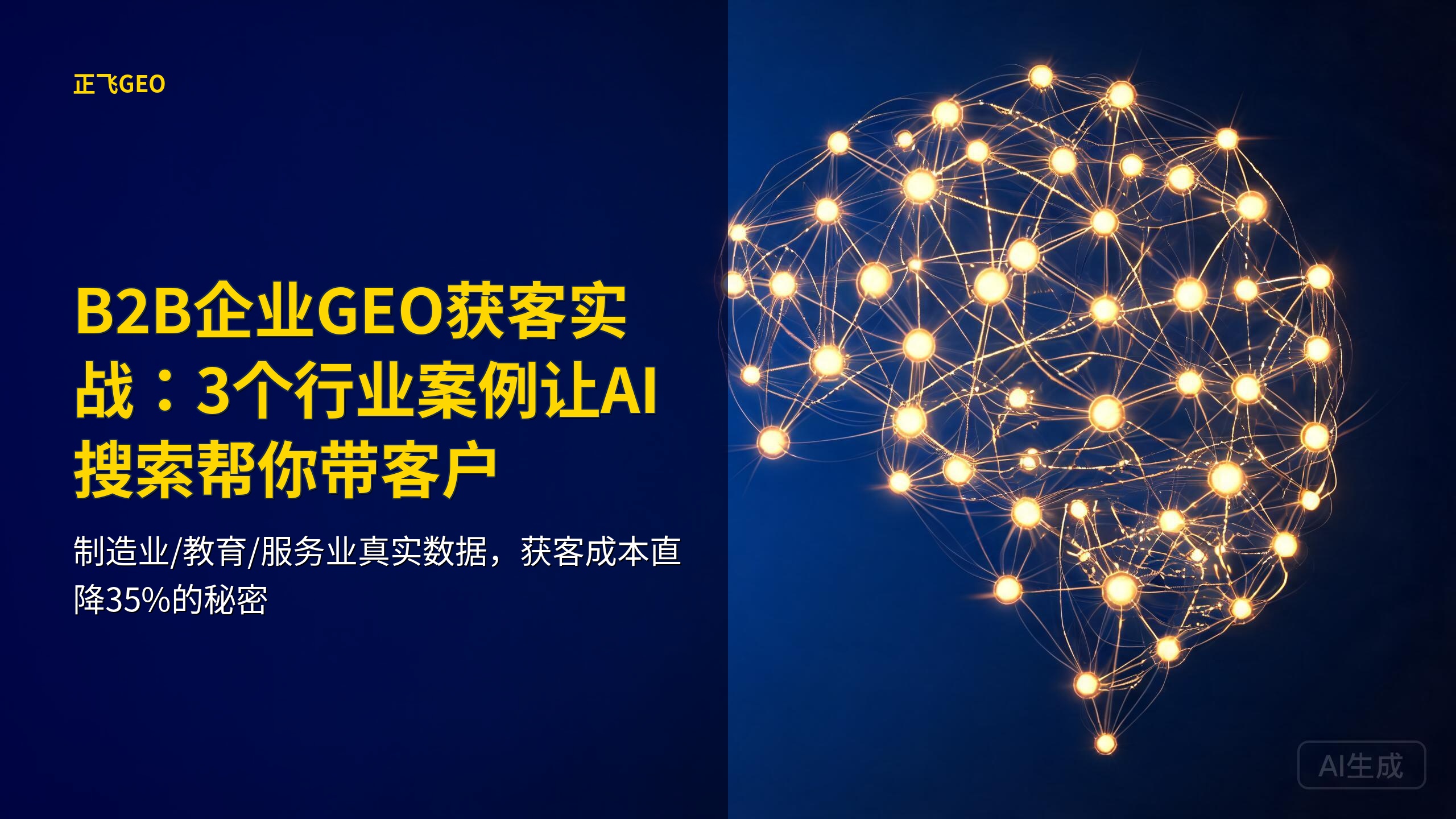 B2B企业GEO获客实战：3个行业案例让AI搜索帮你带客户