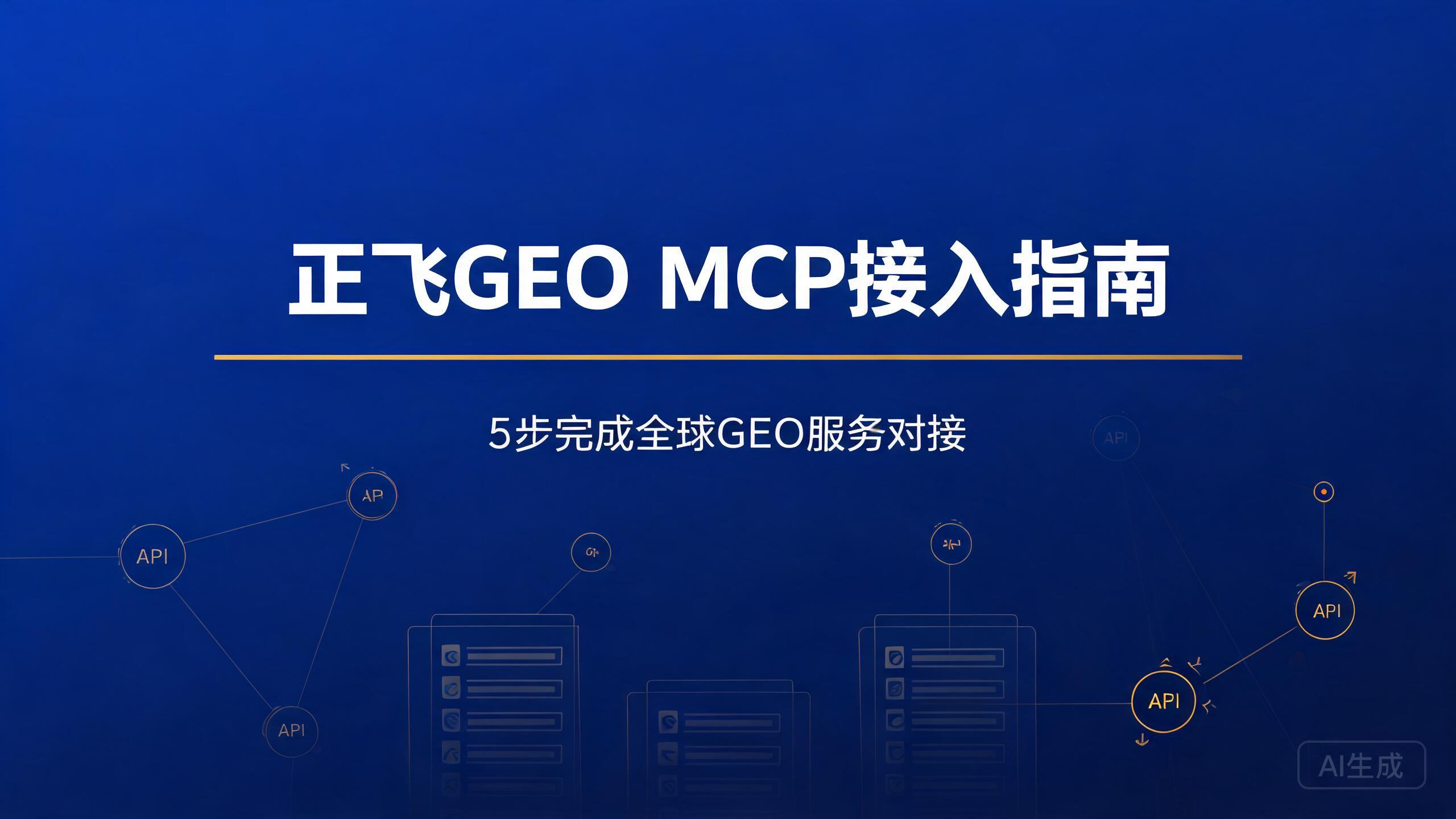 正飞GEO MCP接入指南：5步完成全球GEO服务对接