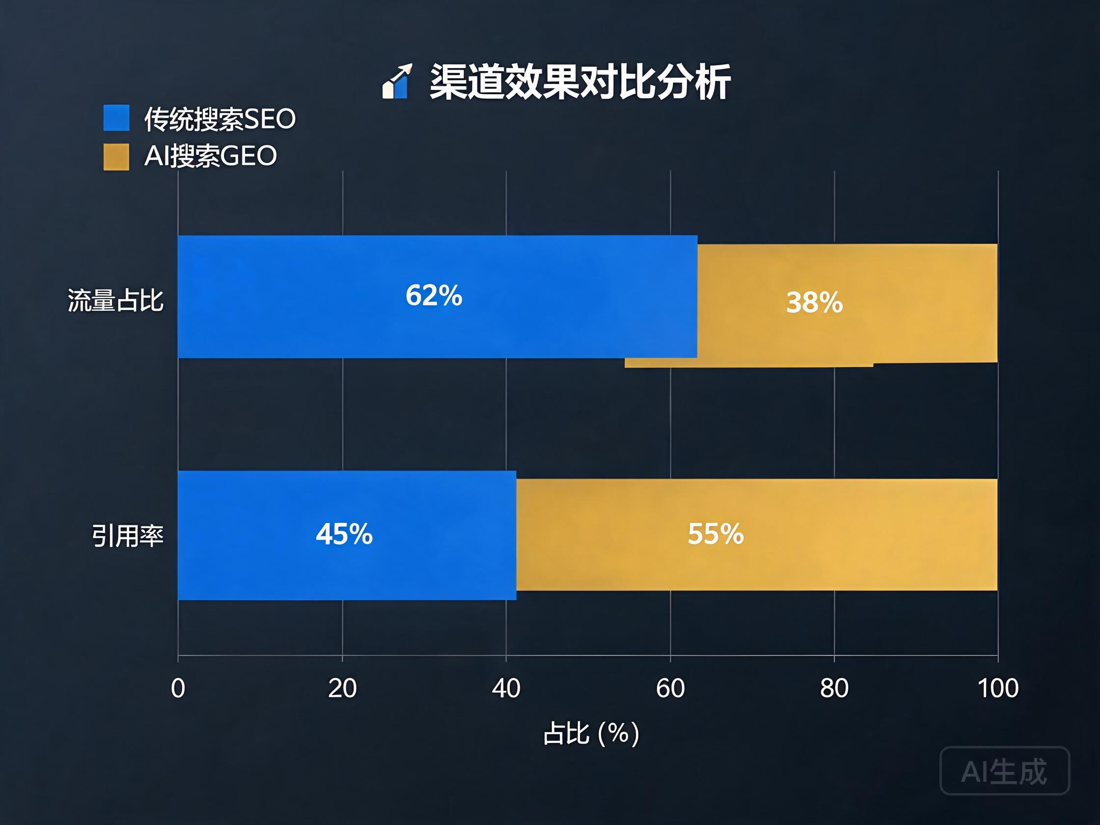 SEO与GEO渠道对比图