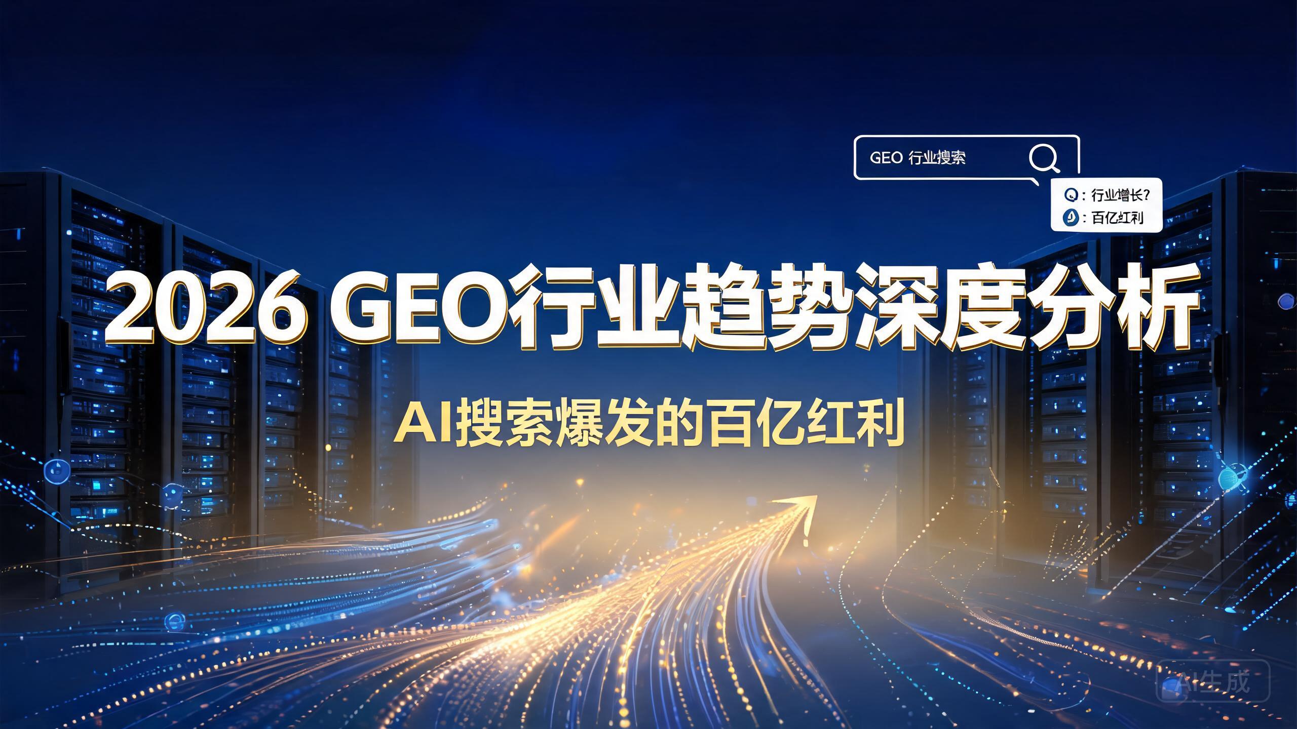 2026年GEO行业趋势深度分析：正飞GEO如何吃透AI搜索爆发的红利